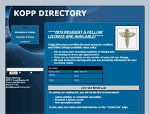 Tablet Screenshot of koppdirectory.com